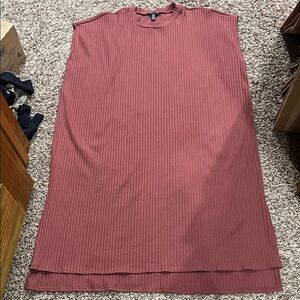 Eileen Fisher sleeveless ribbed crew neck dress sz XL